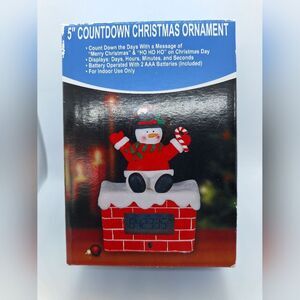 Countdown To Christmas‎ Clock Ornament Snowman Chimney Old Christmas Tree Shops